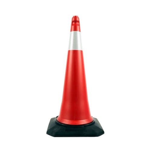 110 cm Şişirme Trafik Konisi (Tek Reflektifli)