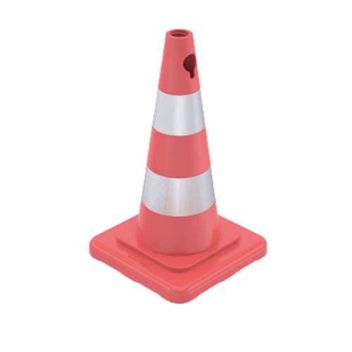 500mm Pvc Trafik Konisi - Çift Reflektifli