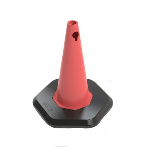 500mm Pvc Trafik Konisi - Pvc Ağırlıklı - Tek Reflektifli (Ecolight)