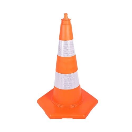 52 cm Kırılmaz Trafik Konisi (Çift Reflektifli)