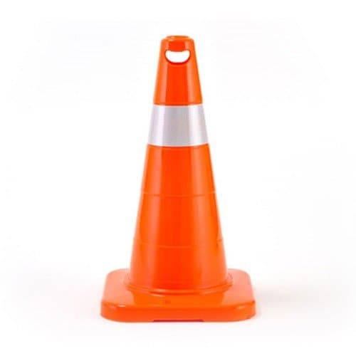 75 cm Kırılmaz Trafik Konisi 2,2 Kg (Tek Reflektifli)