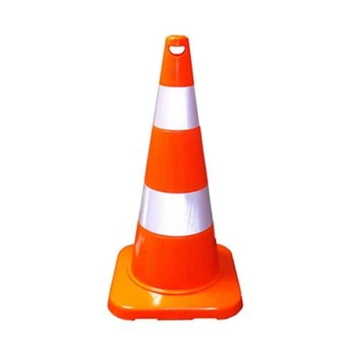 75 cm Kırılmaz Trafik Konisi 3,0 Kg (Çift Reflektifli)