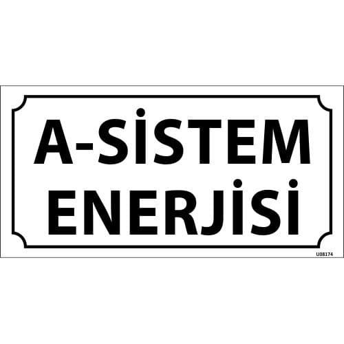 A-Sistem Enerjisi Levhası 12x24 cm