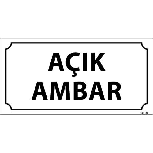 Açık Ambar Levhası 12x24 cm