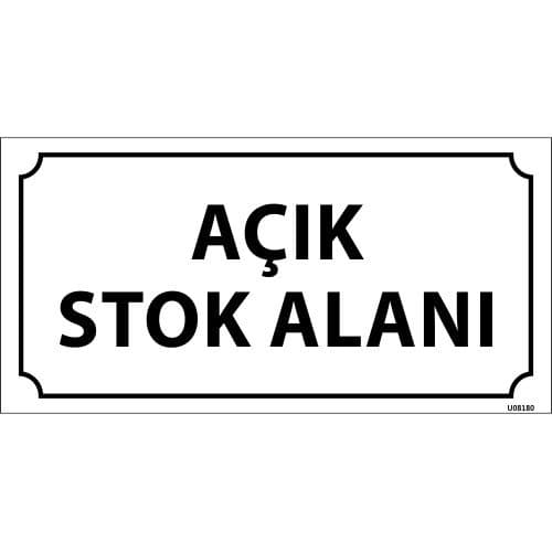 Açık Stok Alanı Levhası 12x24 cm
