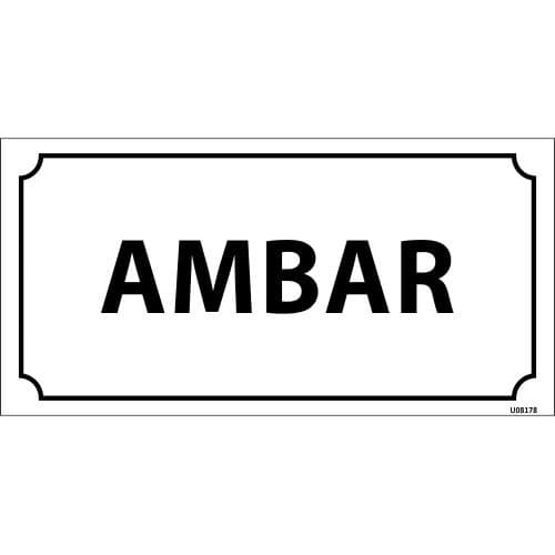 Ambar Levhası 12x24 cm