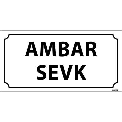 Ambar Sevk Levhası 12x24 cm