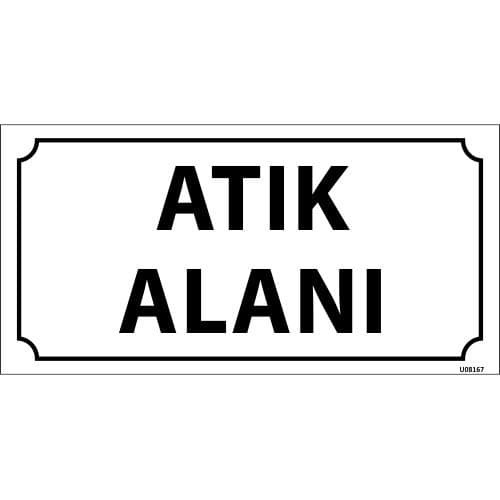 Atık Alanı Levhası 12x24 cm