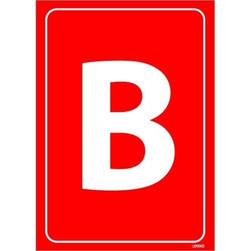 B Levhası 25x35 cm