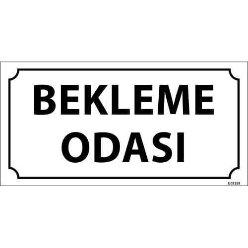 Bekleme Odası Levhası 12x24 cm