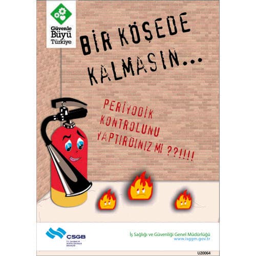 Bir Köşede Kalmasın Levhası 25x35 cm