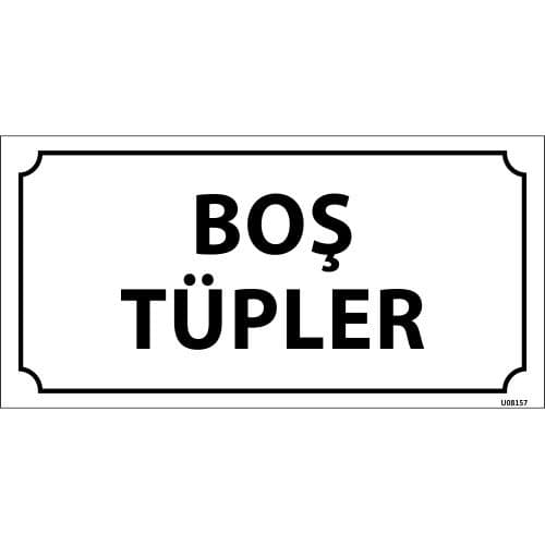 Boş Tüpler Levhası 12x24 cm
