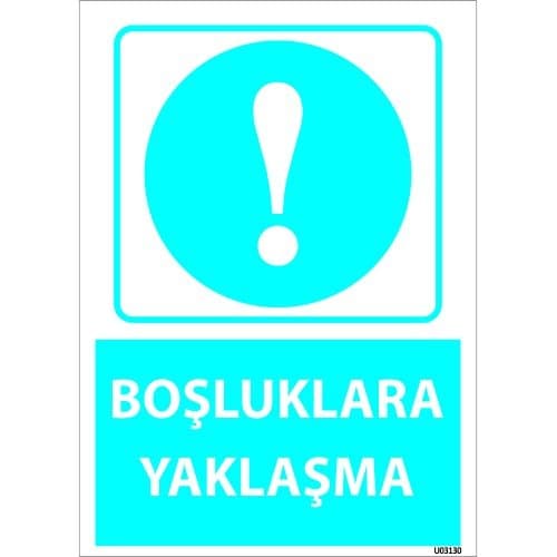Boşluklara Yaklaşma Levhası 25x35 cm