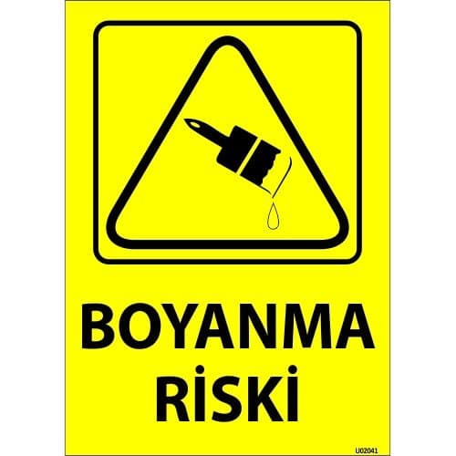 Boyanma Riski Levhası 25x35 cm