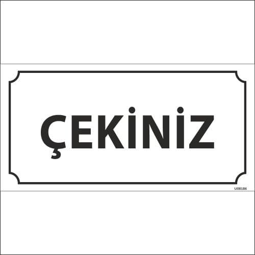 Çekiniz Levhası 12x24 cm