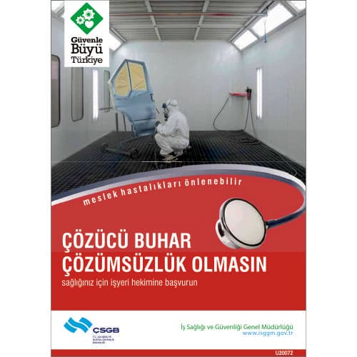 Çözücü Buhar Çözümsüzlük Olmasın Levhası 25x35 cm