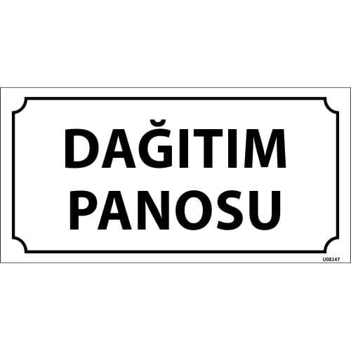 Dağıtım Panosu Levhası 12x24 cm