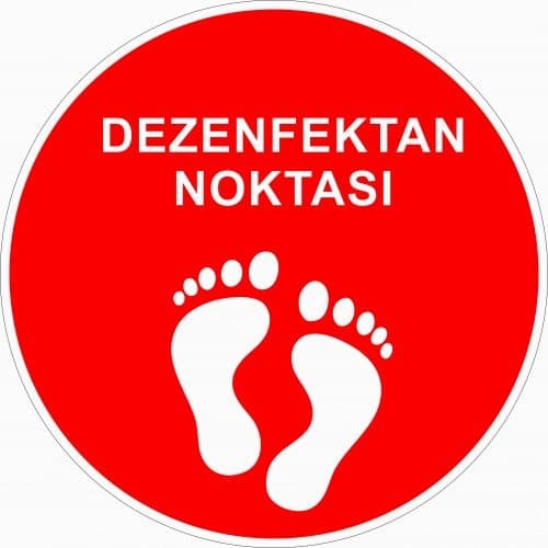 Dezenfektan Noktası Levhası 25x35 cm