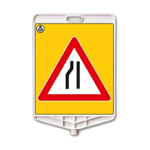 Dikdörtgen Uyari Levhasi (Soldan Daralan Yol)