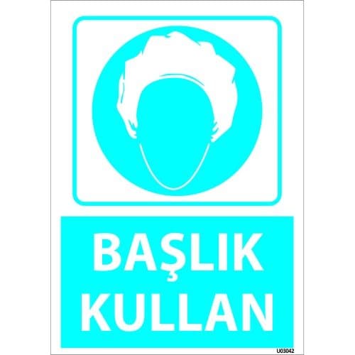 Dikkat Başlık Kullan Levhası 25x35 cm