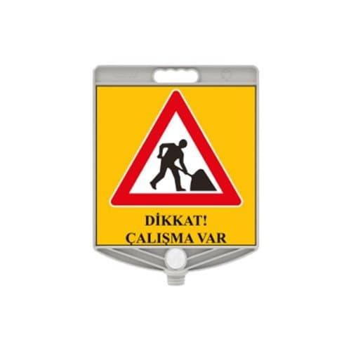 Dikkat Çalışma Var Kare Levha 300x300 mm