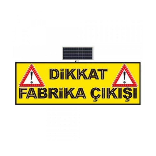 Dikkat Fabrika Çıkışı 600x1800 mm