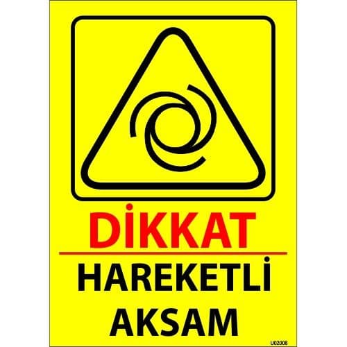 Dikkat Hareketli Akşam  Levhası 25x35 cm