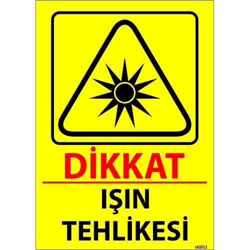Dikkat Işın Tehlikesi Levhası 25x35 cm