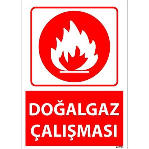 Doğalgaz Çalışması Levhası 25x35 cm