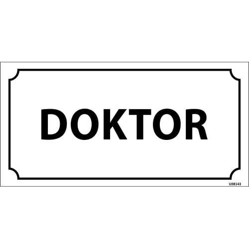 Doktor Levhası 12x24 cm