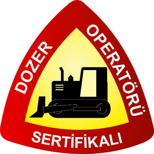 Dozer Operatörü Sertifikalı Levhası 25x35 cm