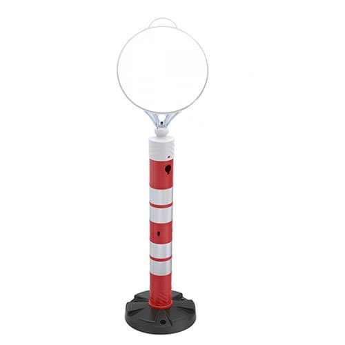 Dubalı Uyarı Dikme 110 MM Reflektifli + Yuvarlak Tabela