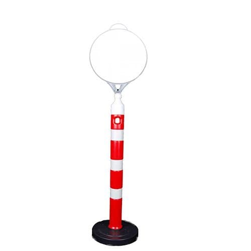 Dubalı Uyarı Dikme 90MM + Yuvarlak Tabela