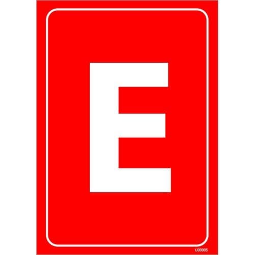 E Levhası 25x35 cm