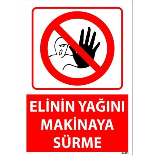 Elinin Yağını Makineye Sürme Levhası 25x35 cm