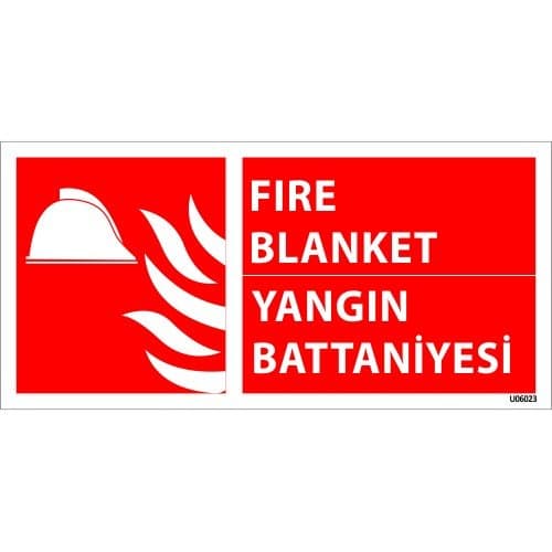 Fıre Blanket Yangın Battaniyesi Levhası 12x24 cm