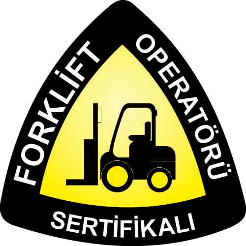 Forklift Operatörü Sertifikalı Levhası 25x35 cm
