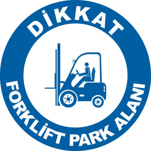 Forklift  Park Alanı Levhası 25x35 cm
