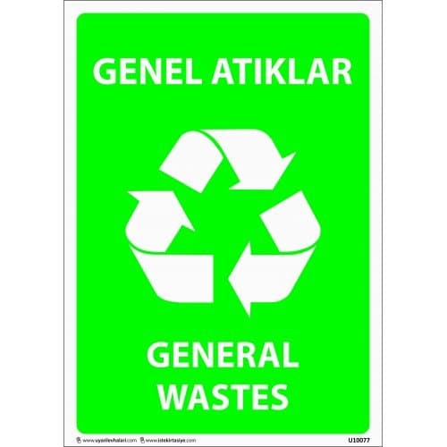 Genel Atıklar Levhası 25x35 cm