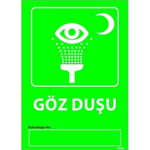 Göz Duşu Levhası 25x35 cm