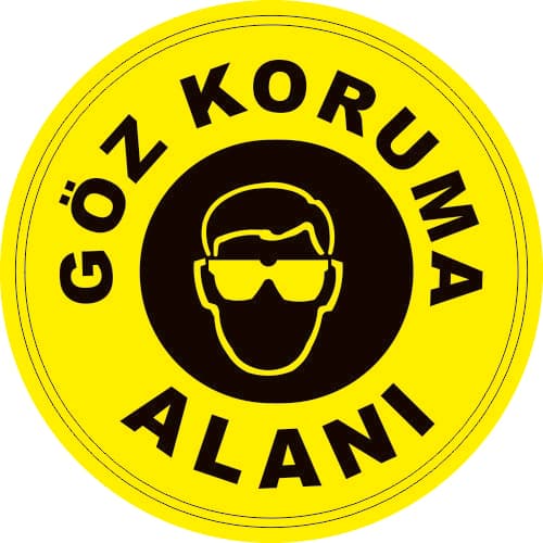 Göz Koruma Alanı Levhası 25x35 cm