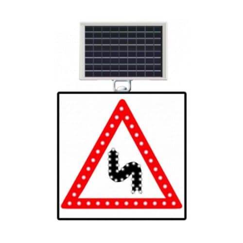 Güneş Enerjili (Solar) Ledli Sola Devamlı Viraj 60x60 cm