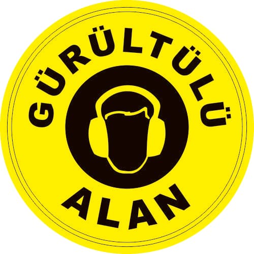Gürültülü Alan Levhası 25x35 cm