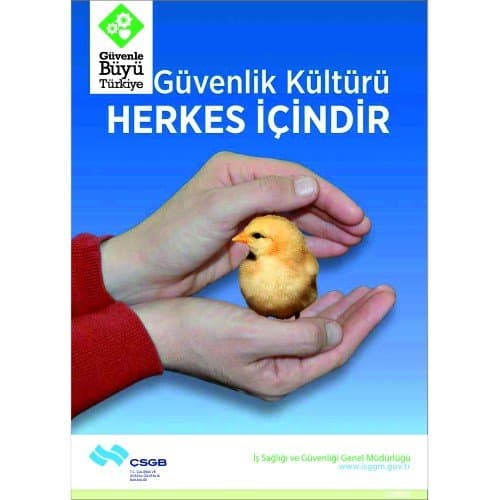 Güvenlik Kültürü Herkes İçindir Levhası 25x35 cm