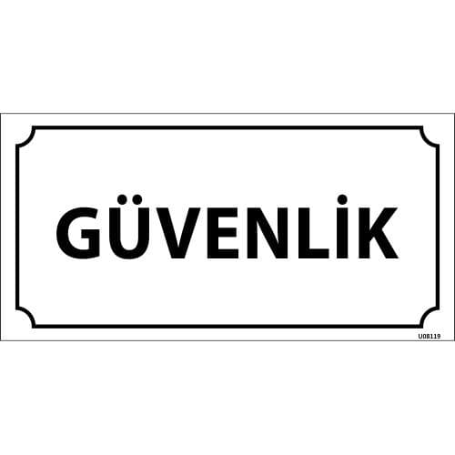 Güvenlik Levhası 12x24 cm