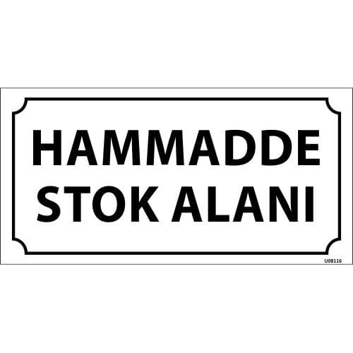 Hammadde Stok Alanı Levhası 12x24 cm