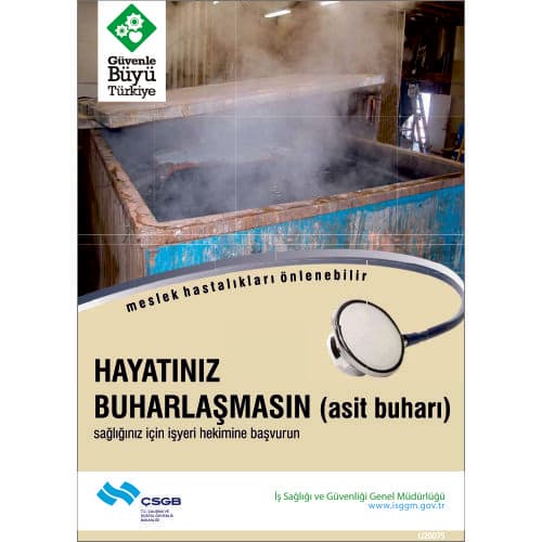Hayatınız Buharlaşmasın(Asit Buharı) Levhası 25x35 cm
