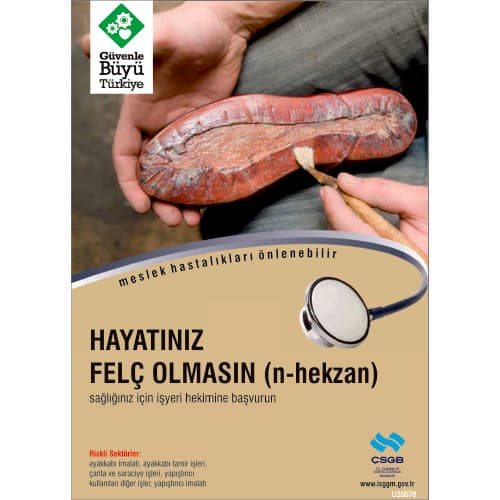 Hayatınız Felç Olmasın Levhası 25x35 cm
