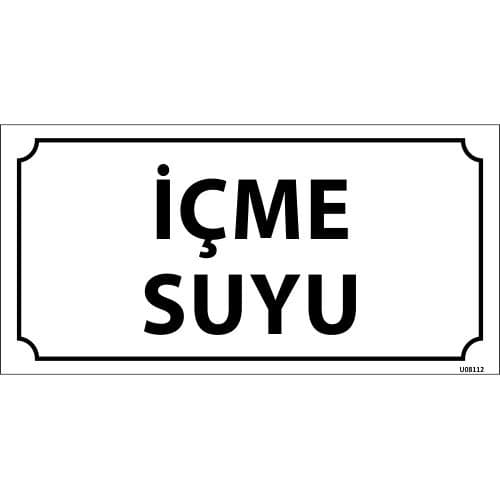 İçme suyu Levhası 12x24 cm