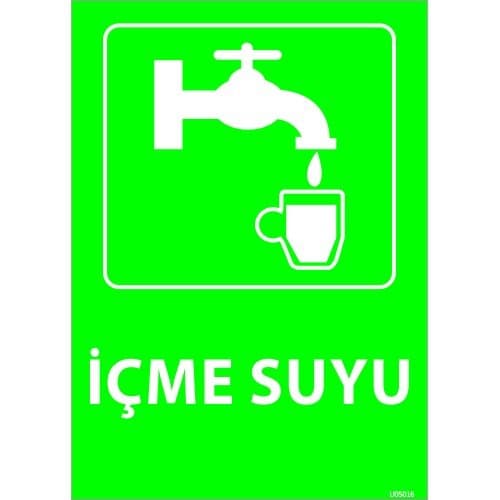 İçme Suyu Levhası 25x35 cm